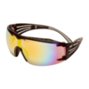 SecureFit™ 400X Veiligheidsbril, zwart/zwart montuur, krasbestendige, spiegelende oranje lenzen, SF416XAS-BLK-EU